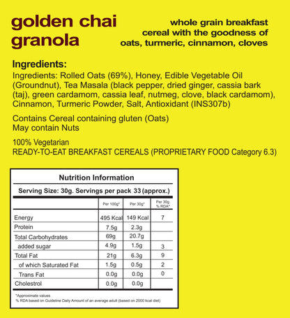 Golden Chai Granola