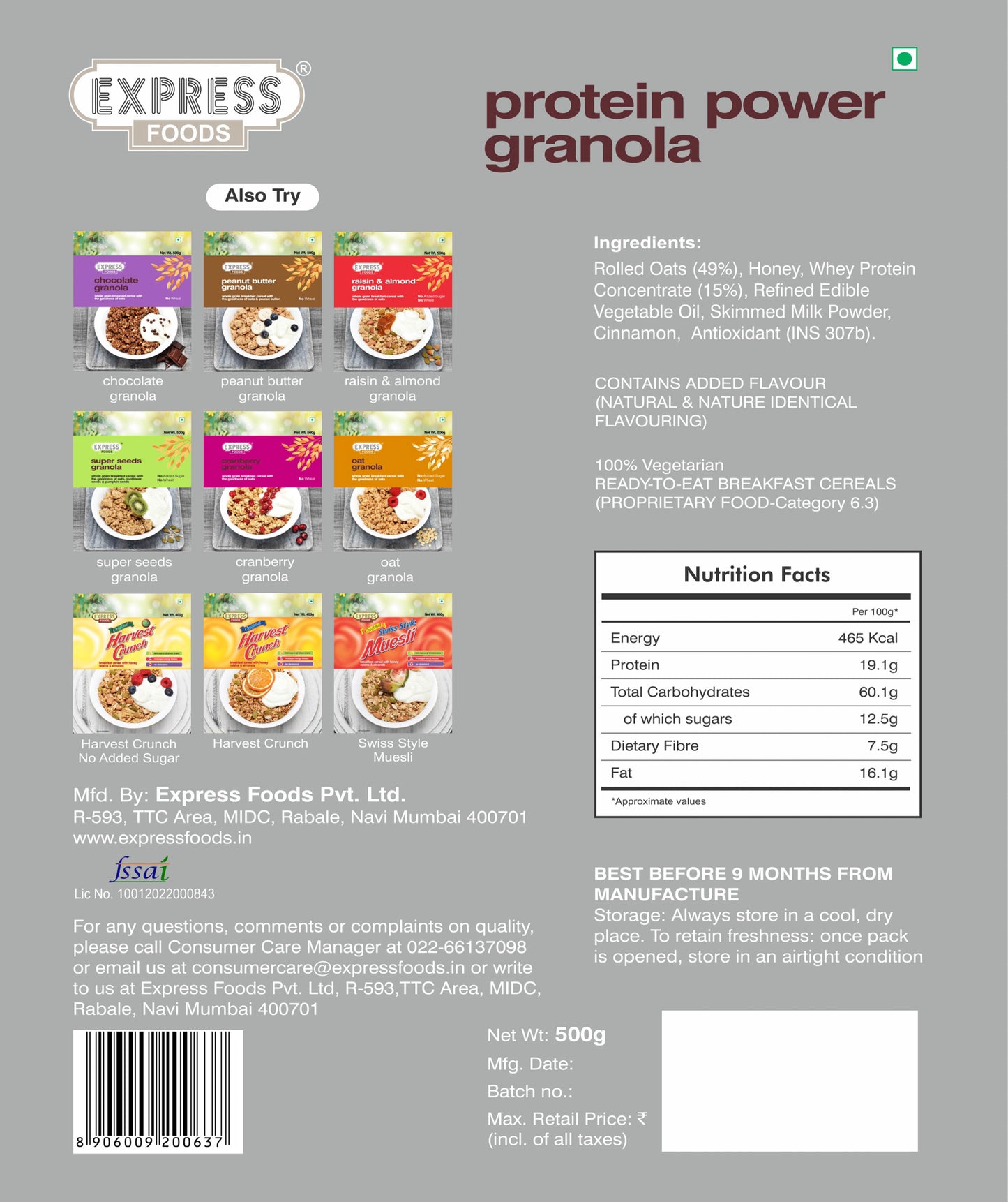 Protein Power Granola